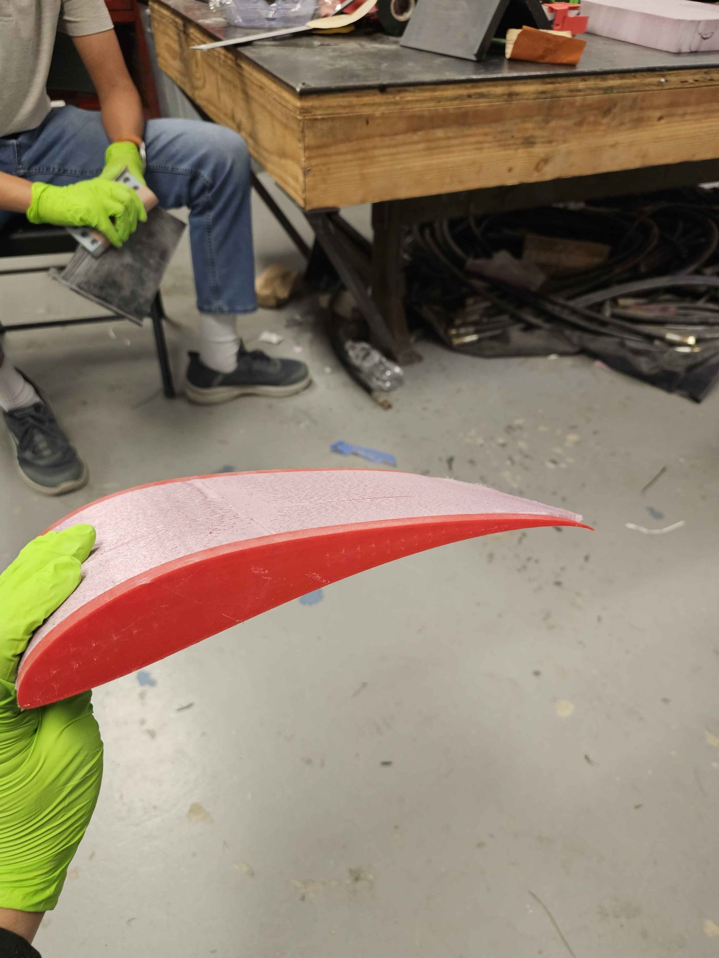 Finished foam airfoil core